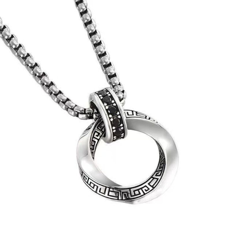 925 Sterling Silver Chain Necklace Men - Liontin Kalung Perak Murni 925 Hip-Hop