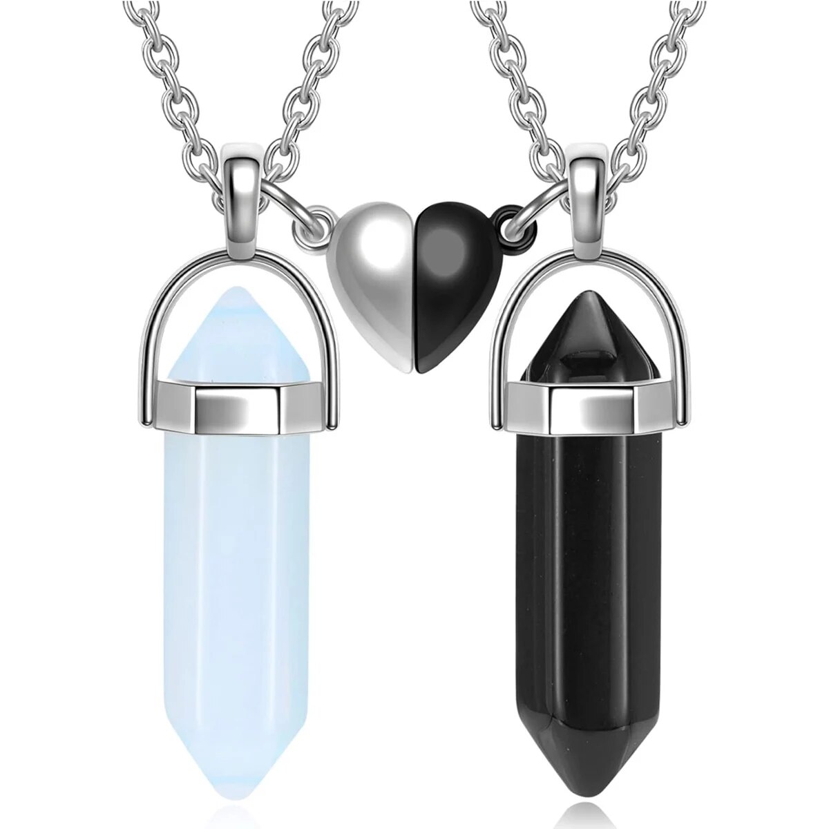 Magnetic Couple Matching Necklaces - Kalung Persahabatan Kristal untuk Pasangan Wanita
