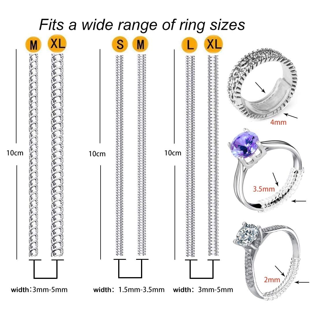 Rings - 6pcs/lot Alat Pengencang Pengatur Ukuran Cincin