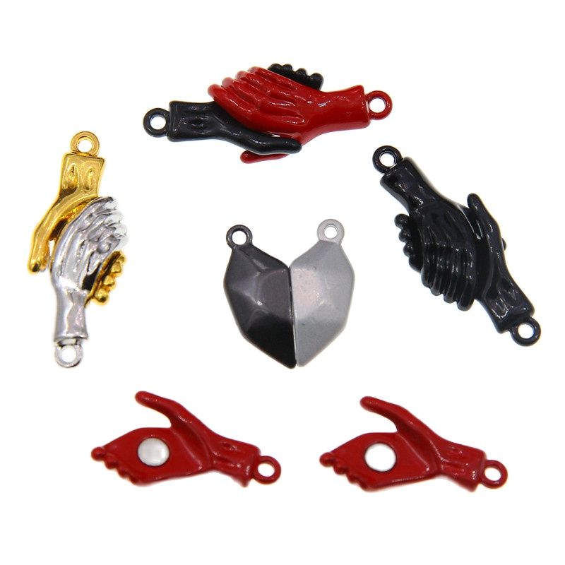 Magnetic Couple Matching Necklaces - 25Set Aksesori Perhiasan Kalung Liontin Hati