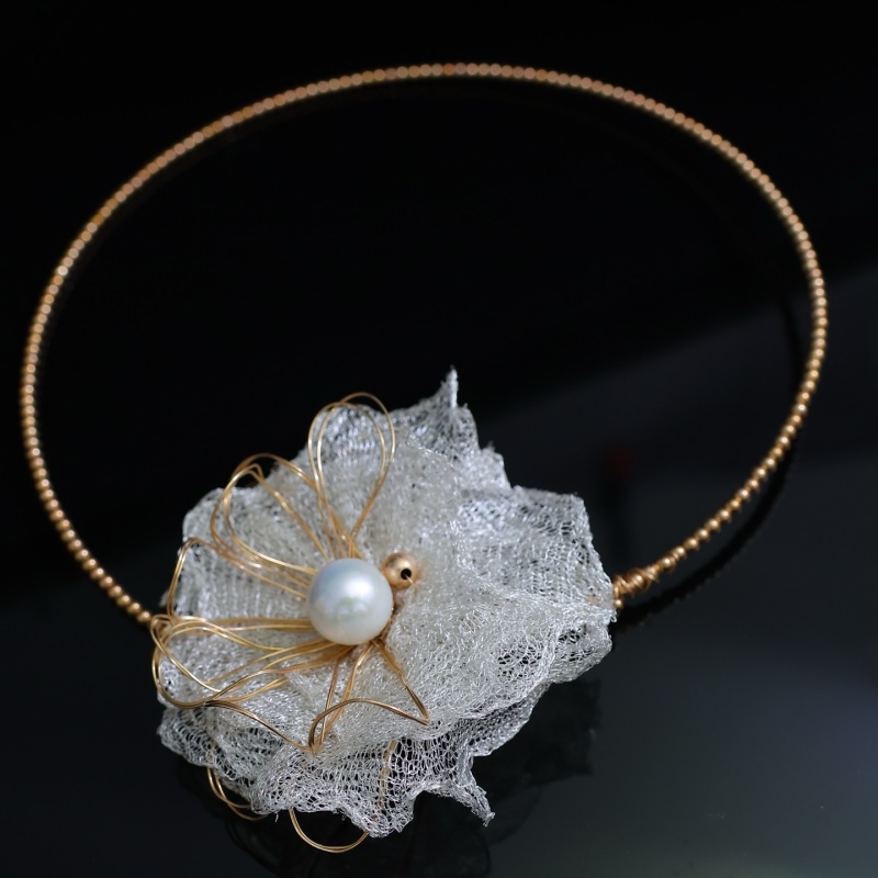 Pearl Choker Necklace Vintage - Kalung Wanita Vintage SGARIT Fashion Lapis