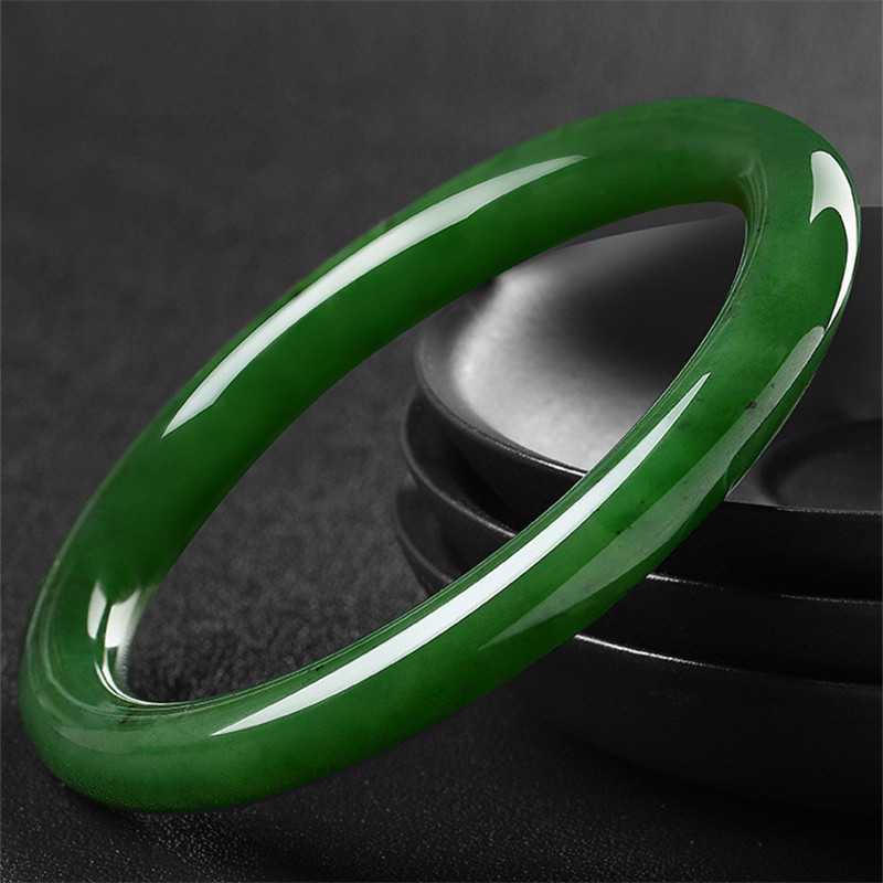 Bracelets - Gelang bulat batu giok Hotan hijau