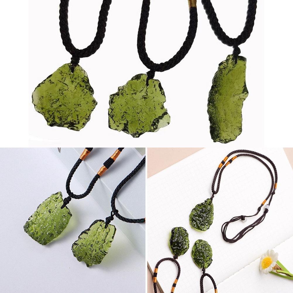 Crystal Pendant Necklace Natural Stone - Kalung kuarsa kristal unik alami liontin