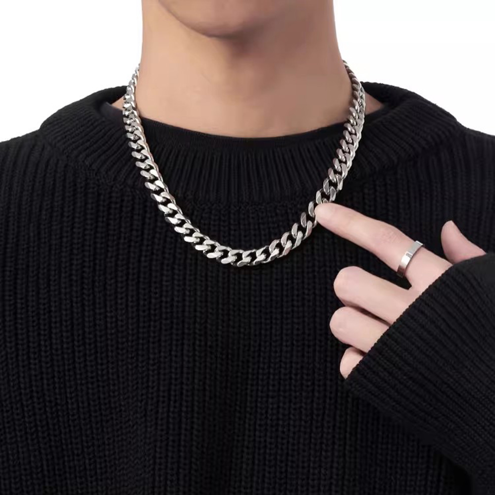 Cuban Link Chain 12Mm - Rantai Tautan Kuba untuk pria wanita,