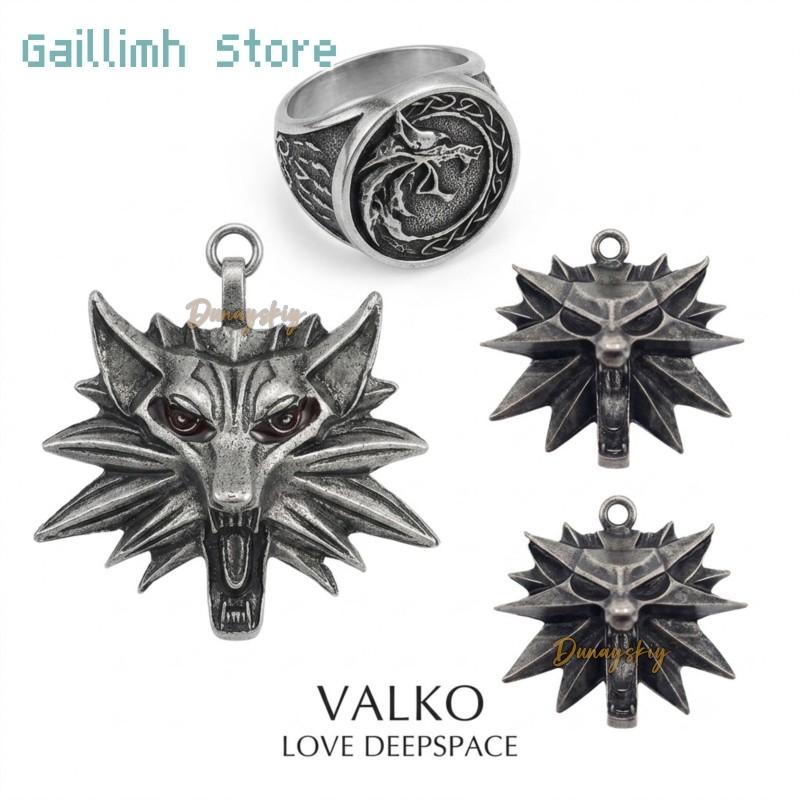 Anime Pendant Necklace - Hadiah Liontin Permainan Peran Serigala Game