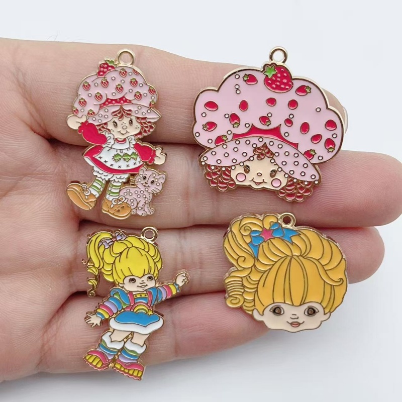 Earrings - 10 Buah Perhiasan Logam Enamel Gadis
