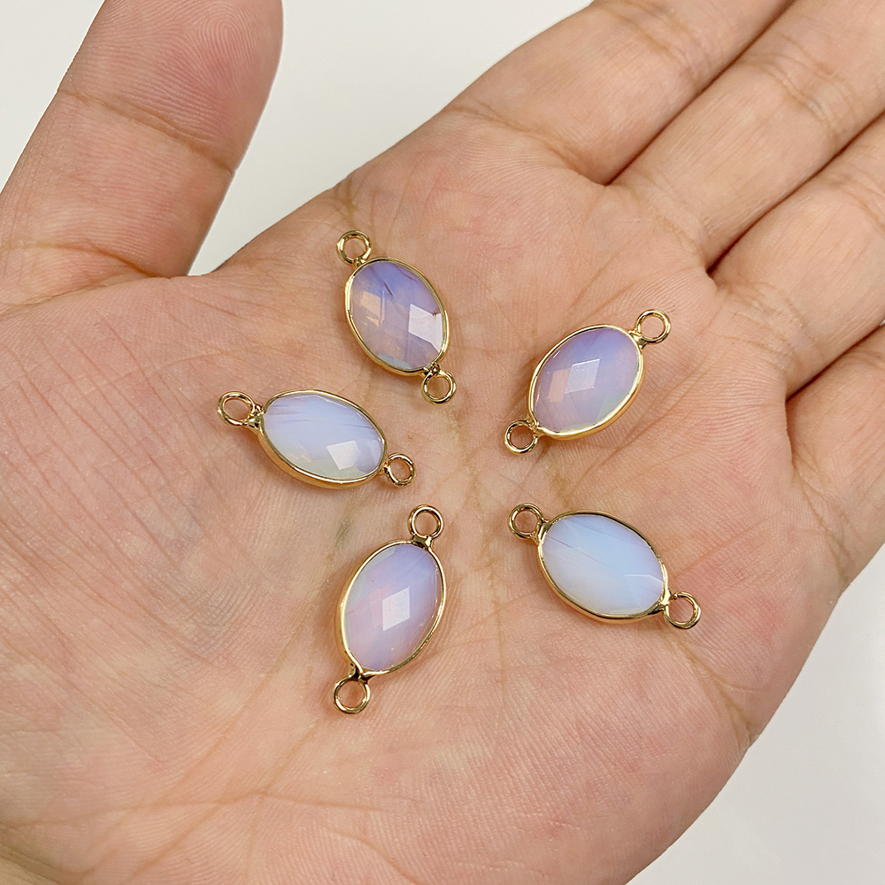 3 buah liontin batu alami segi - Crystal Pendant Necklace Natural Stone ulasan dan harga