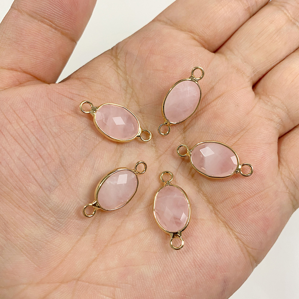 3 buah liontin batu alami segi - Crystal Pendant Necklace Natural Stone ulasan dan harga