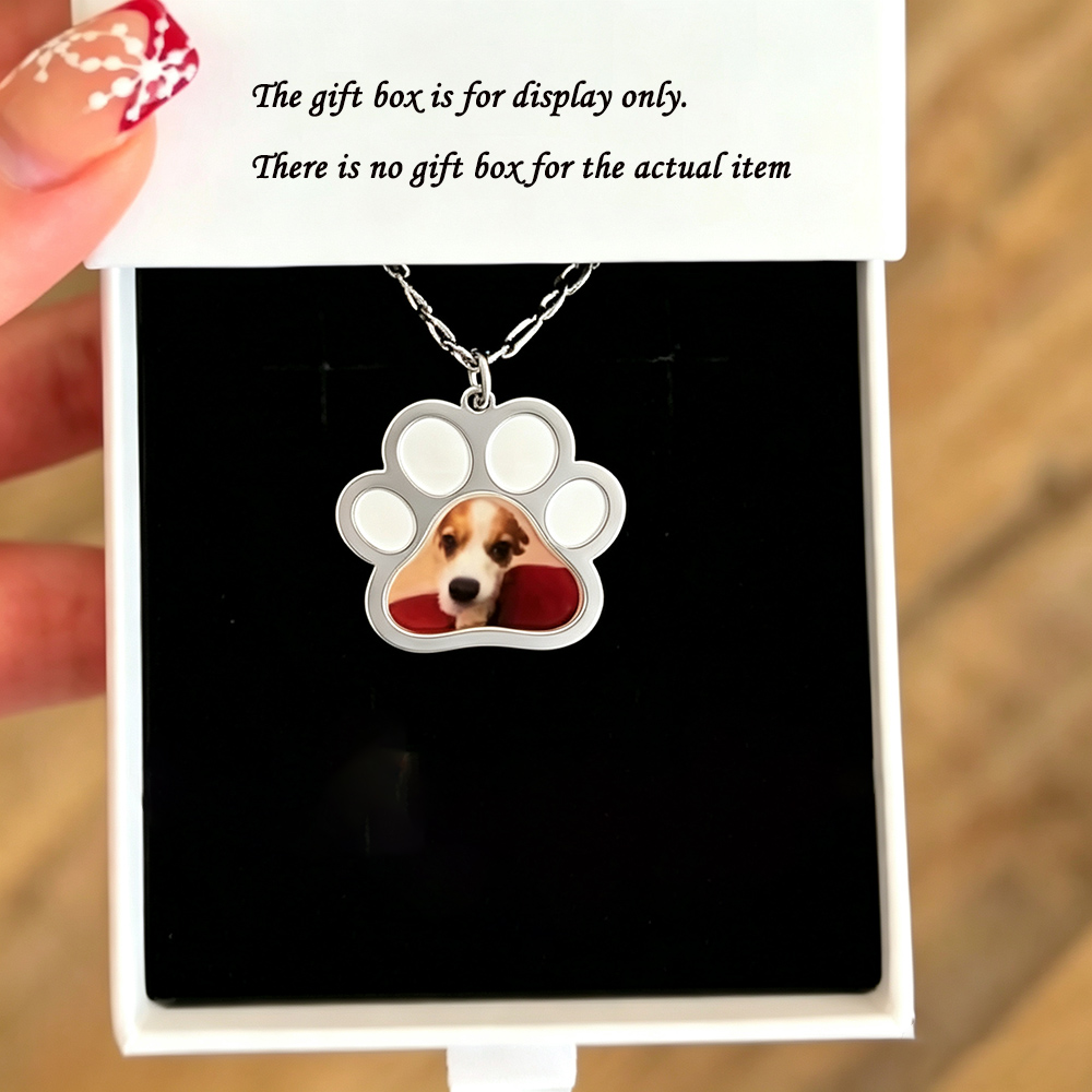 Kalung Foto Cetak Warna Cakar  - Custom Name Necklace Stainless Steel ulasan dan harga