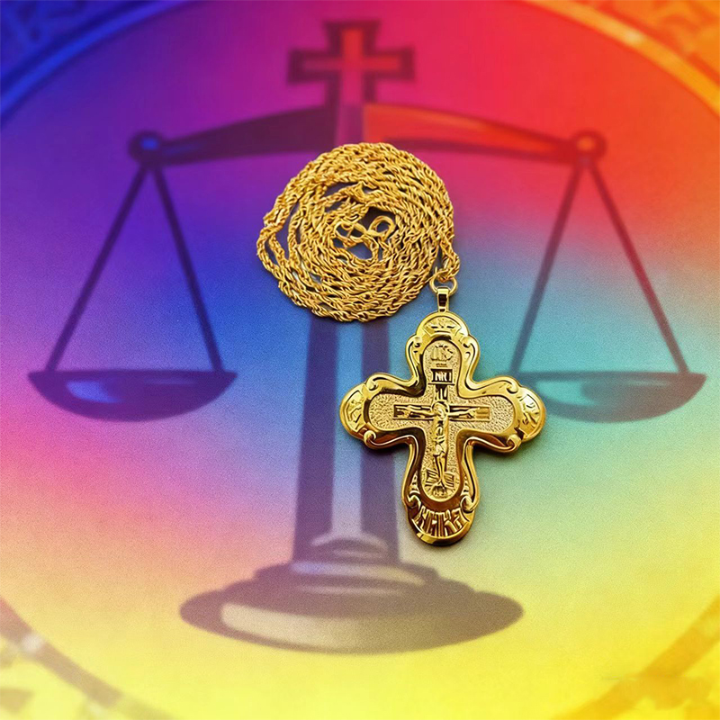 Salib Dada Ortodoks Baru 2026, - Cross Pendant Necklace Gold ulasan dan harga