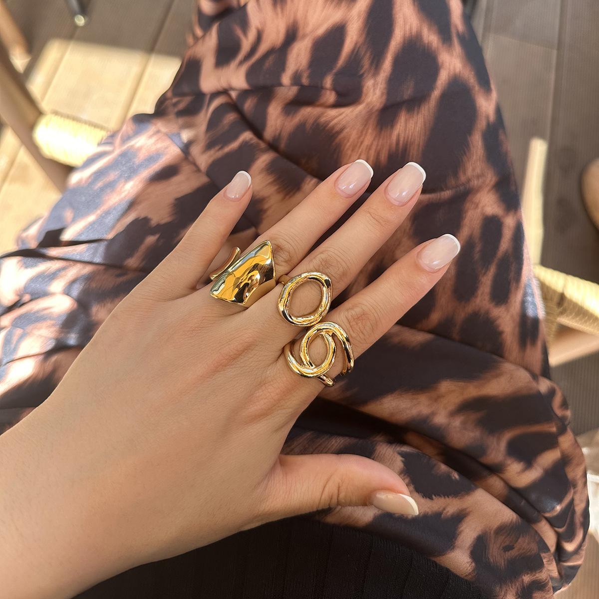 DIEZI cincin geometris Hollow  - Vintage Punk Knuckle Rings Set ulasan dan harga