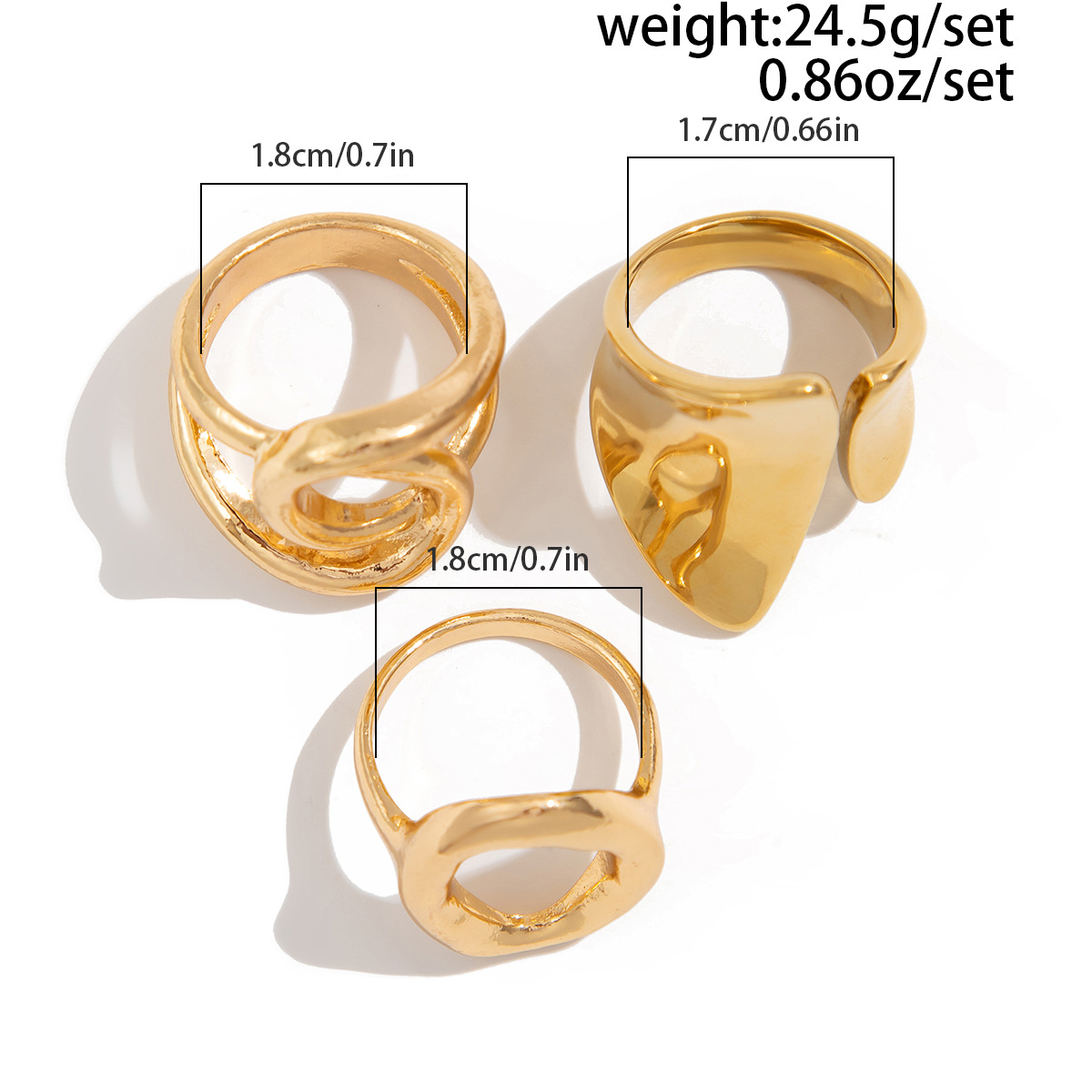 DIEZI cincin geometris Hollow  - Vintage Punk Knuckle Rings Set ulasan dan harga