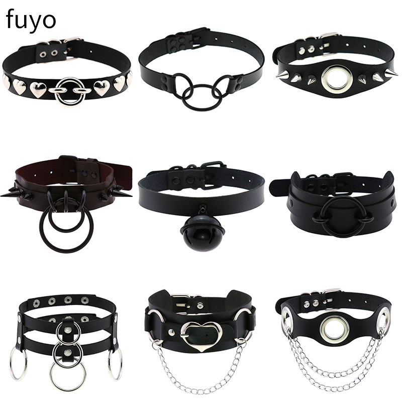 Punk Bells Black Spike Choker  - Goth Punk Spike Choker ulasan dan harga
