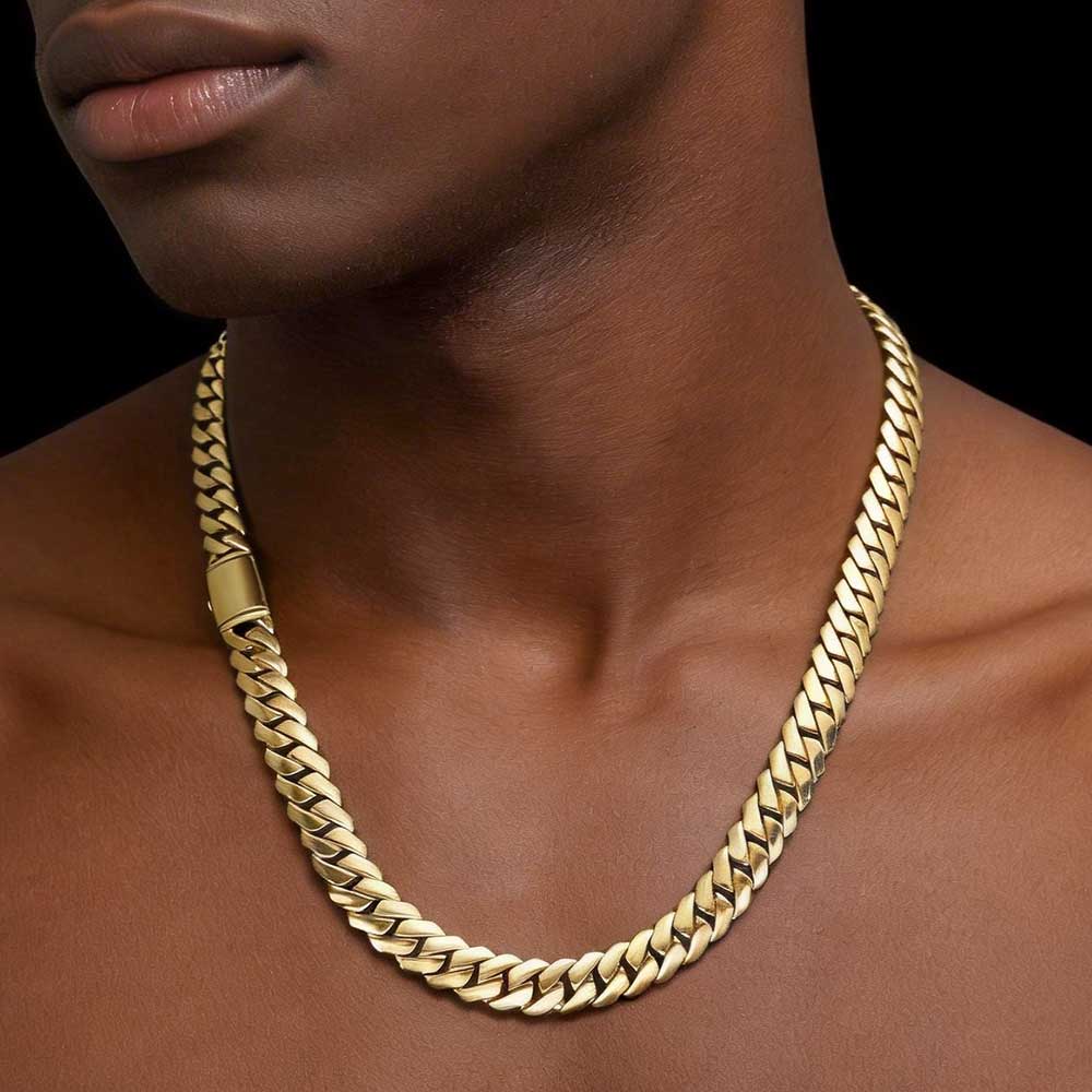 ESKEEM Kalung Halus Rantai Mon - Cuban Link Chain 12Mm ulasan dan harga
