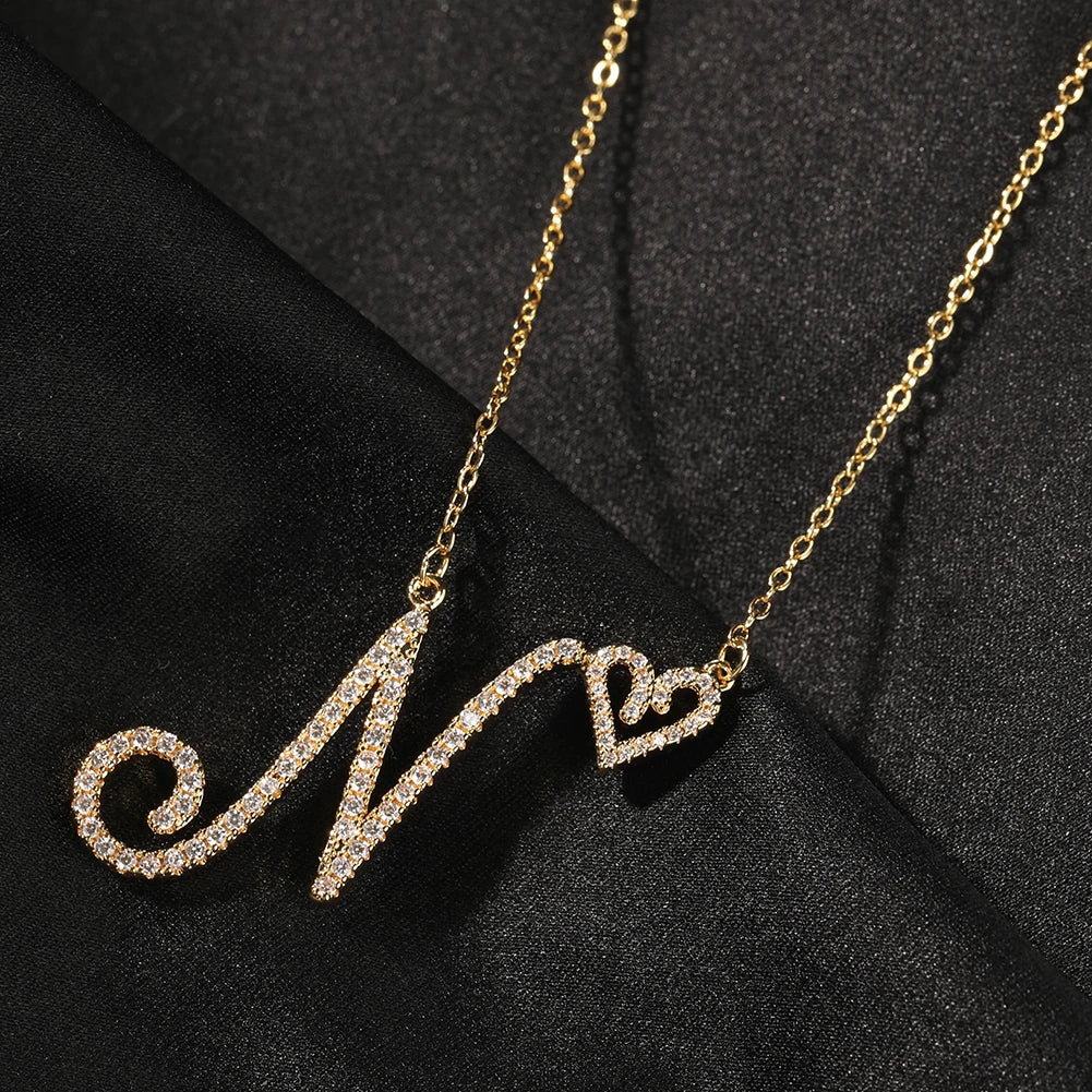 Kalung Inisial Personalisasi B - Initial Letter Necklace 18K Gold ulasan dan harga