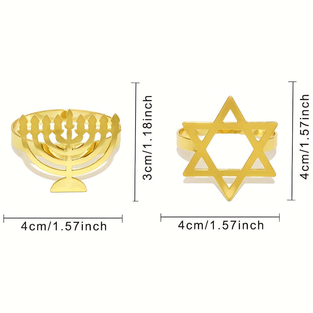 6 Buah Cincin Serbet Menorah H - Rings ulasan dan harga
