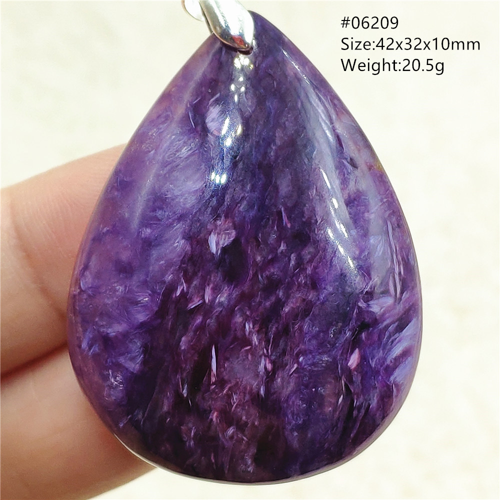 Charoite ungu alami liontin ba - 925 Sterling Silver Chain Necklace Men ulasan dan harga