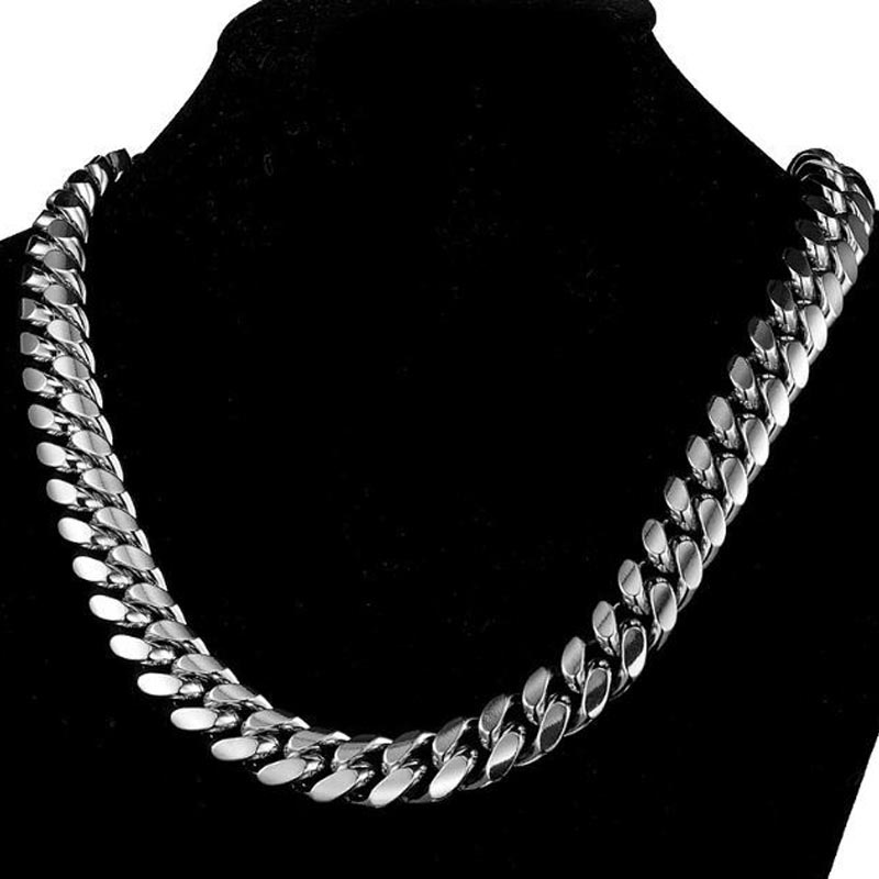 316L gelang rantai rantai Kuba - Cuban Link Chain 12Mm ulasan dan harga