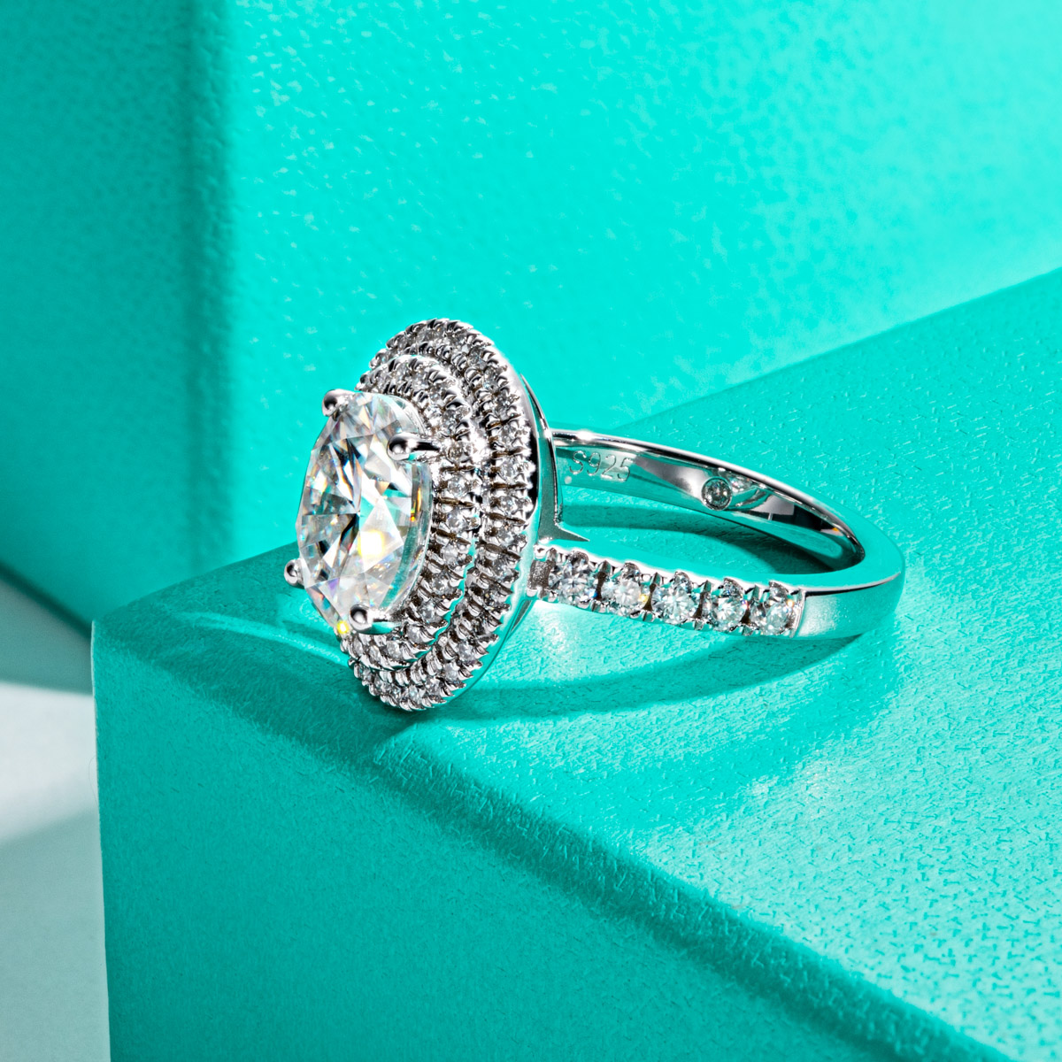 AnuJewel cincin pertunangan Ha - Moissanite Engagement Ring 1 Carat ulasan dan harga