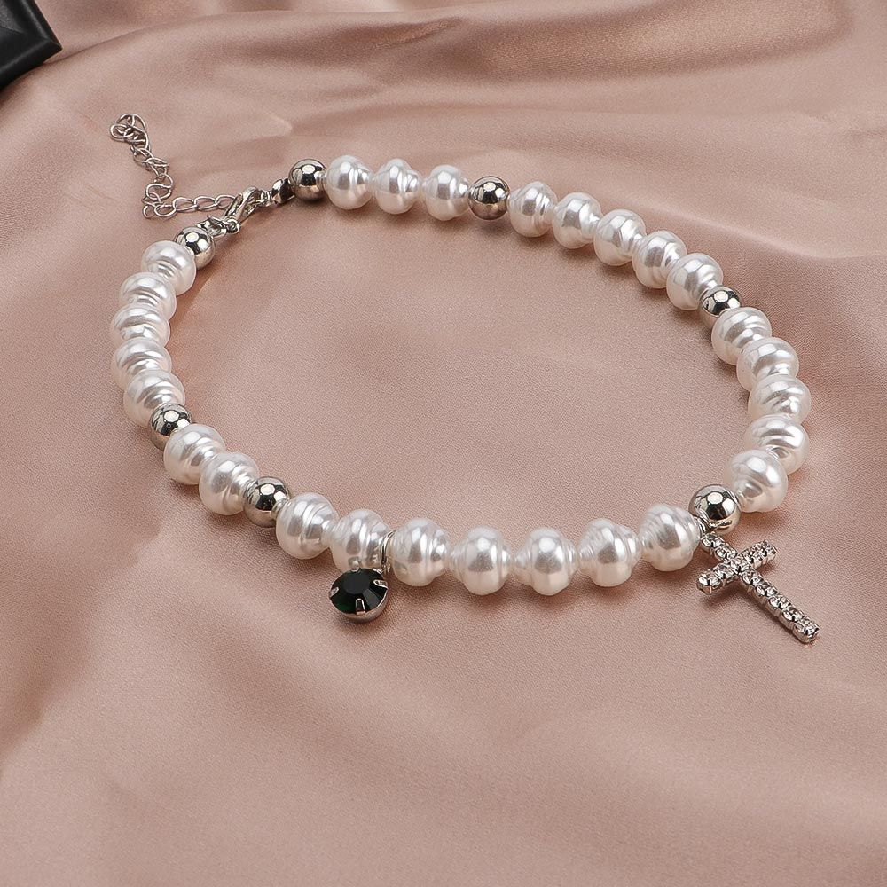 Kalung liontin antik kristal s - Pearl Choker Necklace Vintage ulasan dan harga