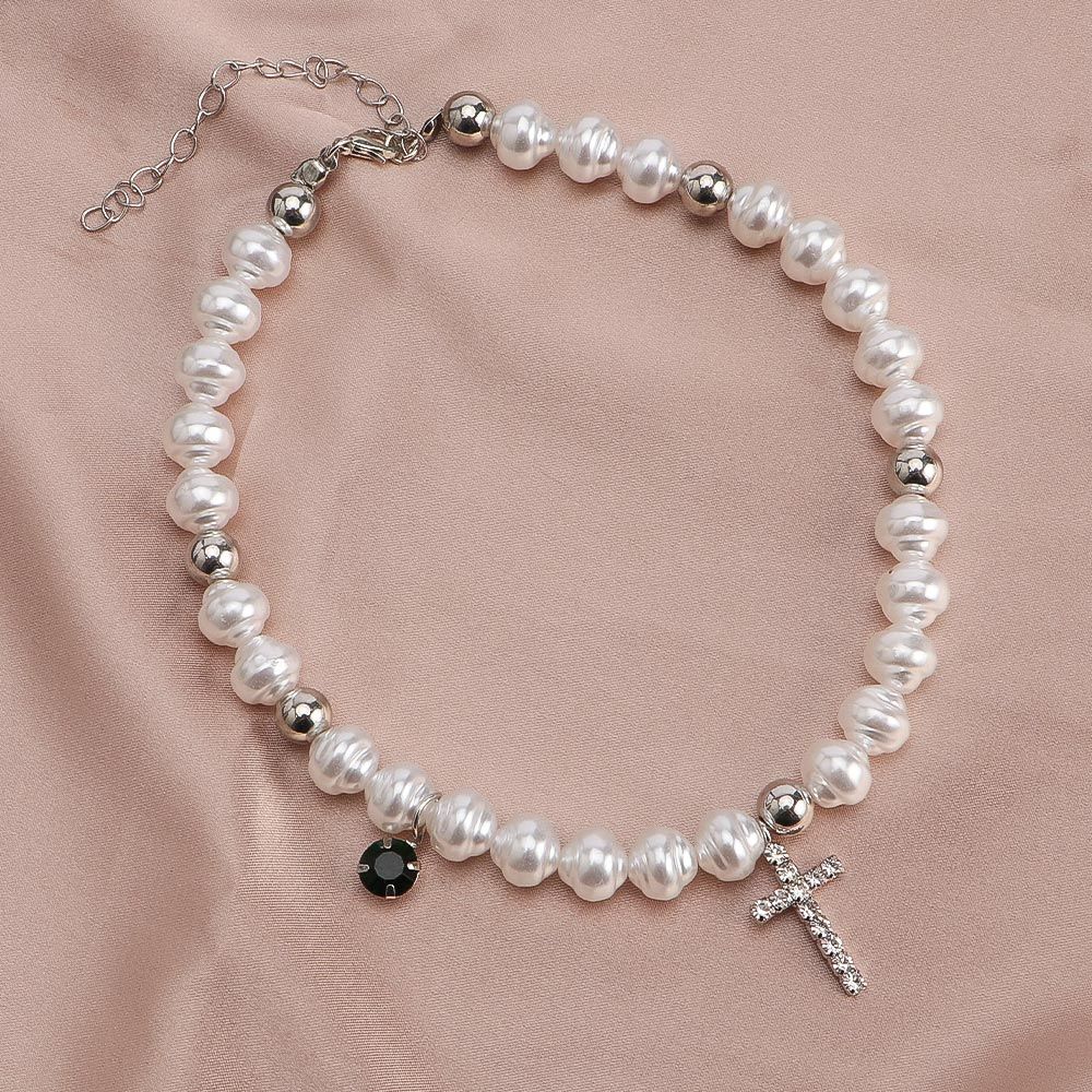 Kalung liontin antik kristal s - Pearl Choker Necklace Vintage ulasan dan harga