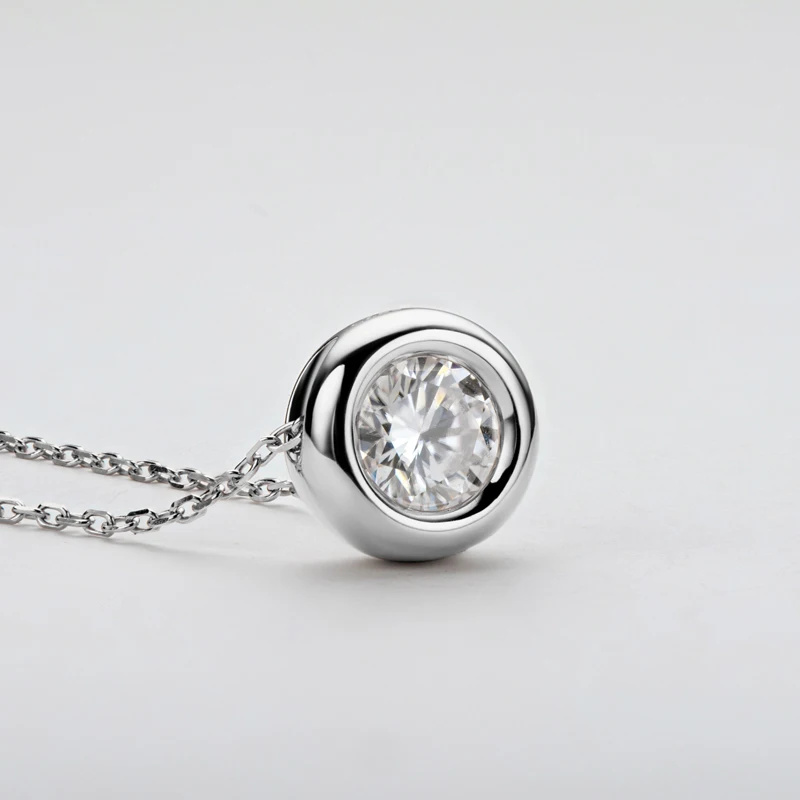 Kalung Liontin Moissanite Beze - 925 Sterling Silver Chain Necklace Men ulasan dan harga