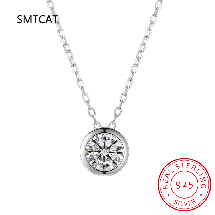 Kalung Liontin Moissanite Beze - 925 Sterling Silver Chain Necklace Men ulasan dan harga