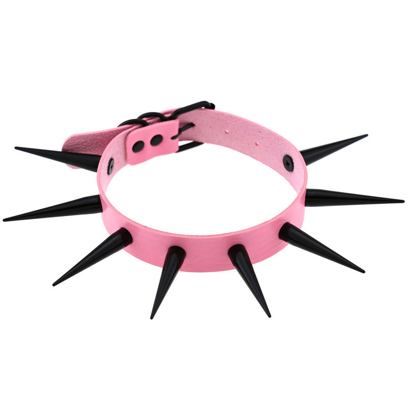 Kalung Choker Punk paku keling - Goth Punk Spike Choker ulasan dan harga