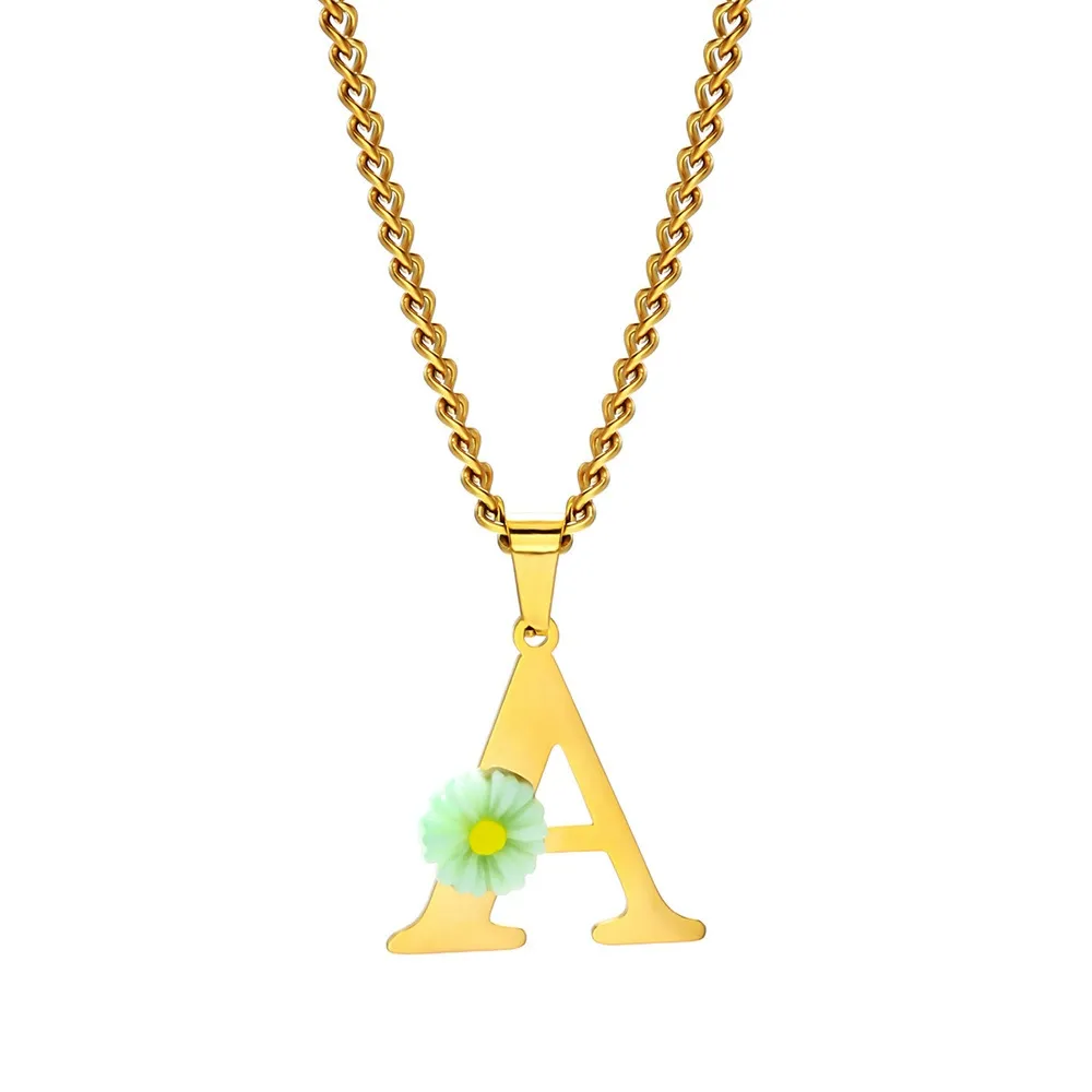 Kalung Huruf Awal Daisy yang D - Initial Letter Necklace 18K Gold ulasan dan harga