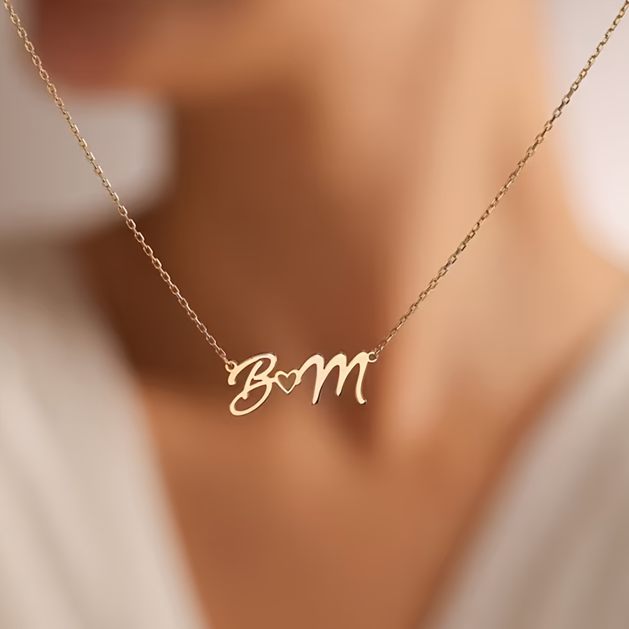Kalung Nama Kustom untuk Wanit - Custom Name Necklace Stainless Steel ulasan dan harga