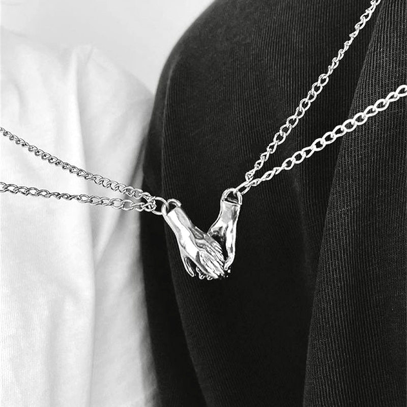2Pcs/Set Kalung Pasangan Seras - Magnetic Couple Matching Necklaces ulasan dan harga