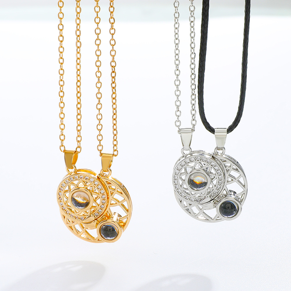 Kalung pasangan magnetik 100 b - Magnetic Couple Matching Necklaces ulasan dan harga