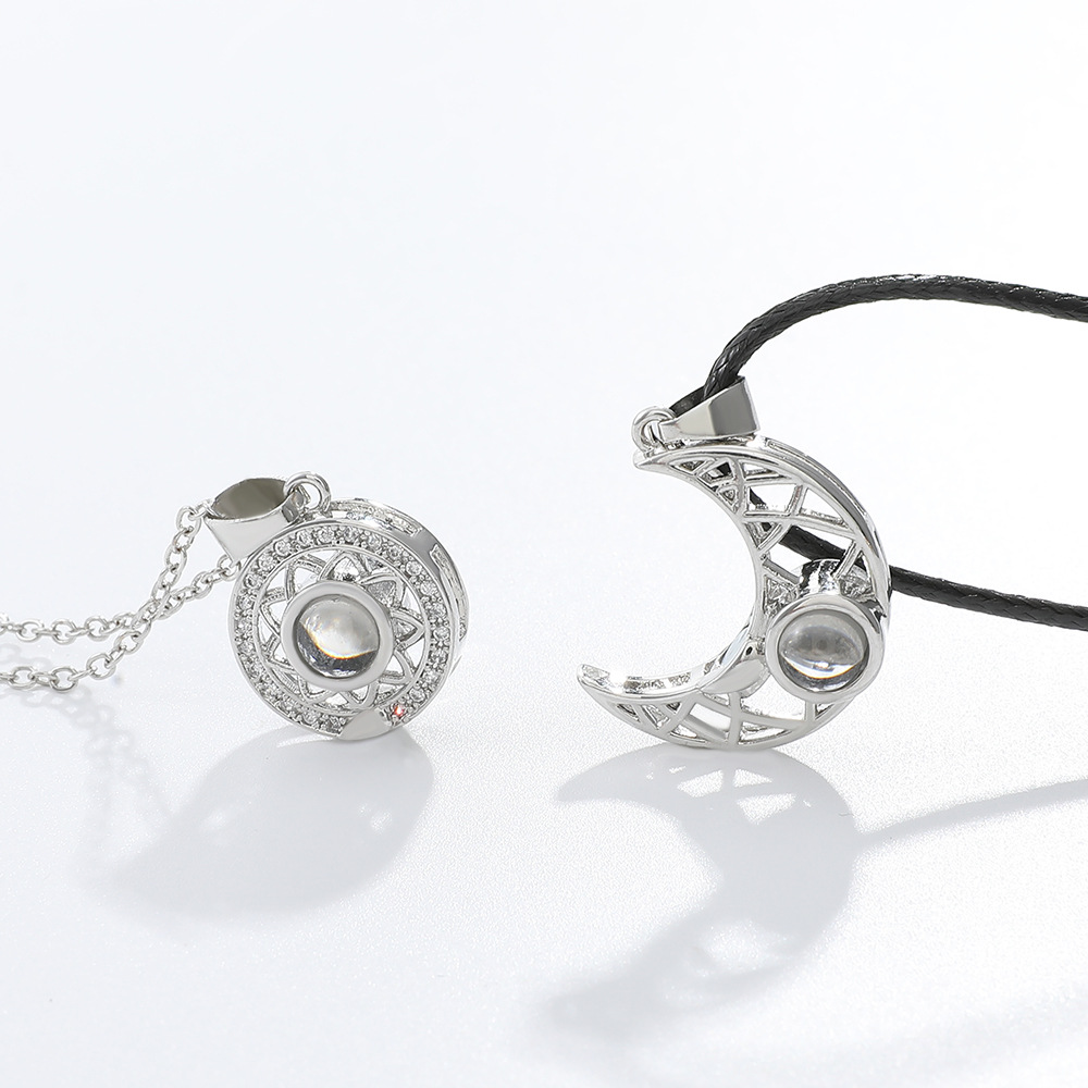 Kalung pasangan magnetik 100 b - Magnetic Couple Matching Necklaces ulasan dan harga