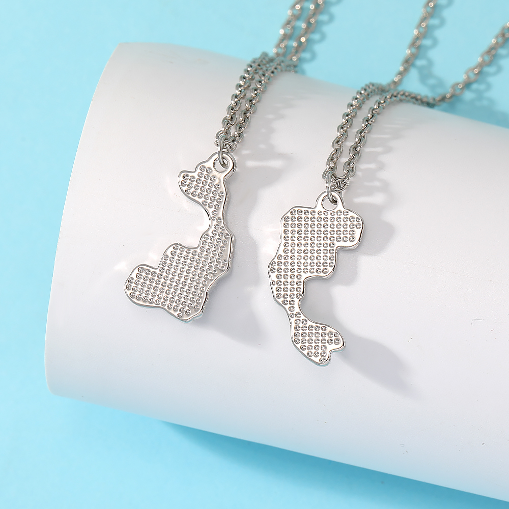 2Pcs Kalung Pasangan Ikan Yin  - Magnetic Couple Matching Necklaces ulasan dan harga