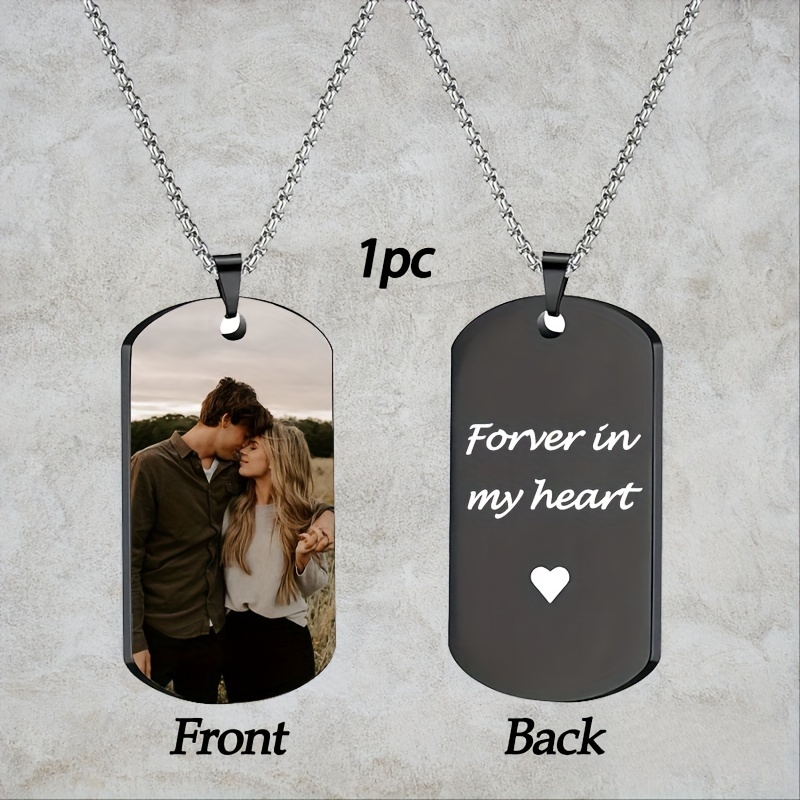 Kalung Liontin Gambar Pribadi  - Custom Name Necklace Stainless Steel ulasan dan harga