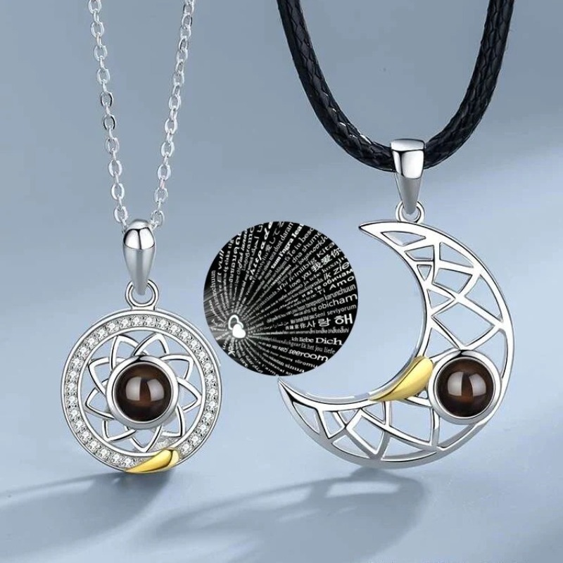 Kalung pasangan magnetik, 1 pa - Magnetic Couple Matching Necklaces ulasan dan harga