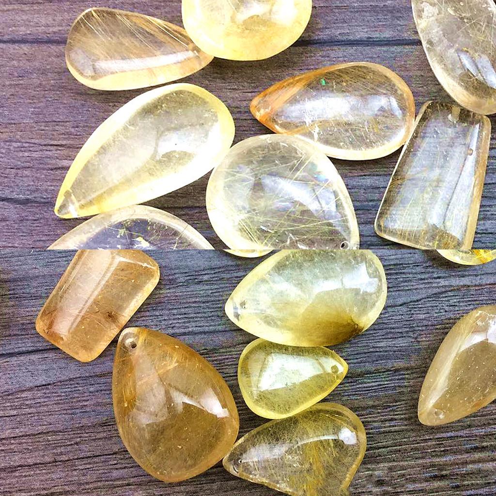 Liontin Kristal untuk Pembuata - Crystal Pendant Necklace Natural Stone ulasan dan harga
