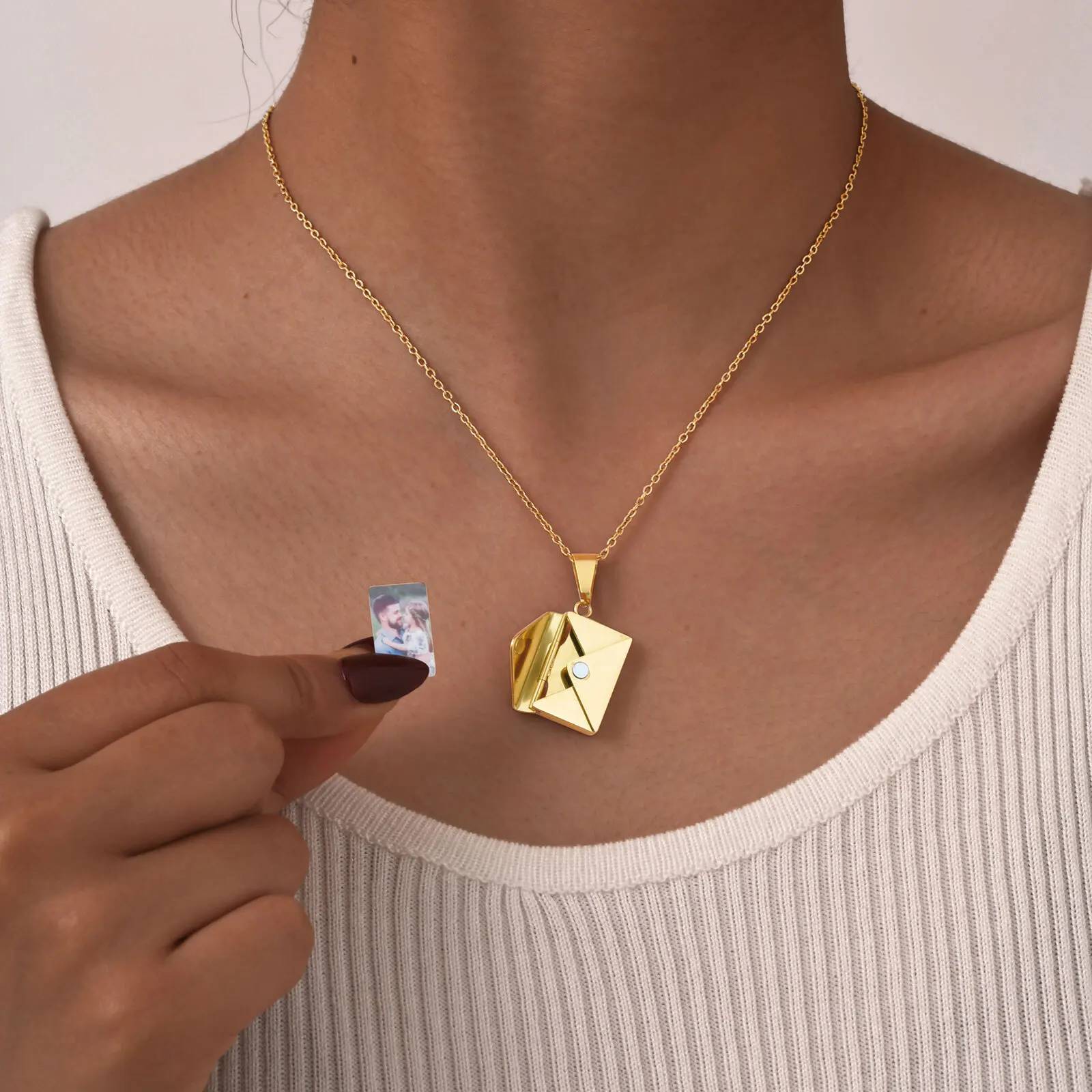 Kalung liontin foto personalis - Custom Name Necklace Stainless Steel ulasan dan harga