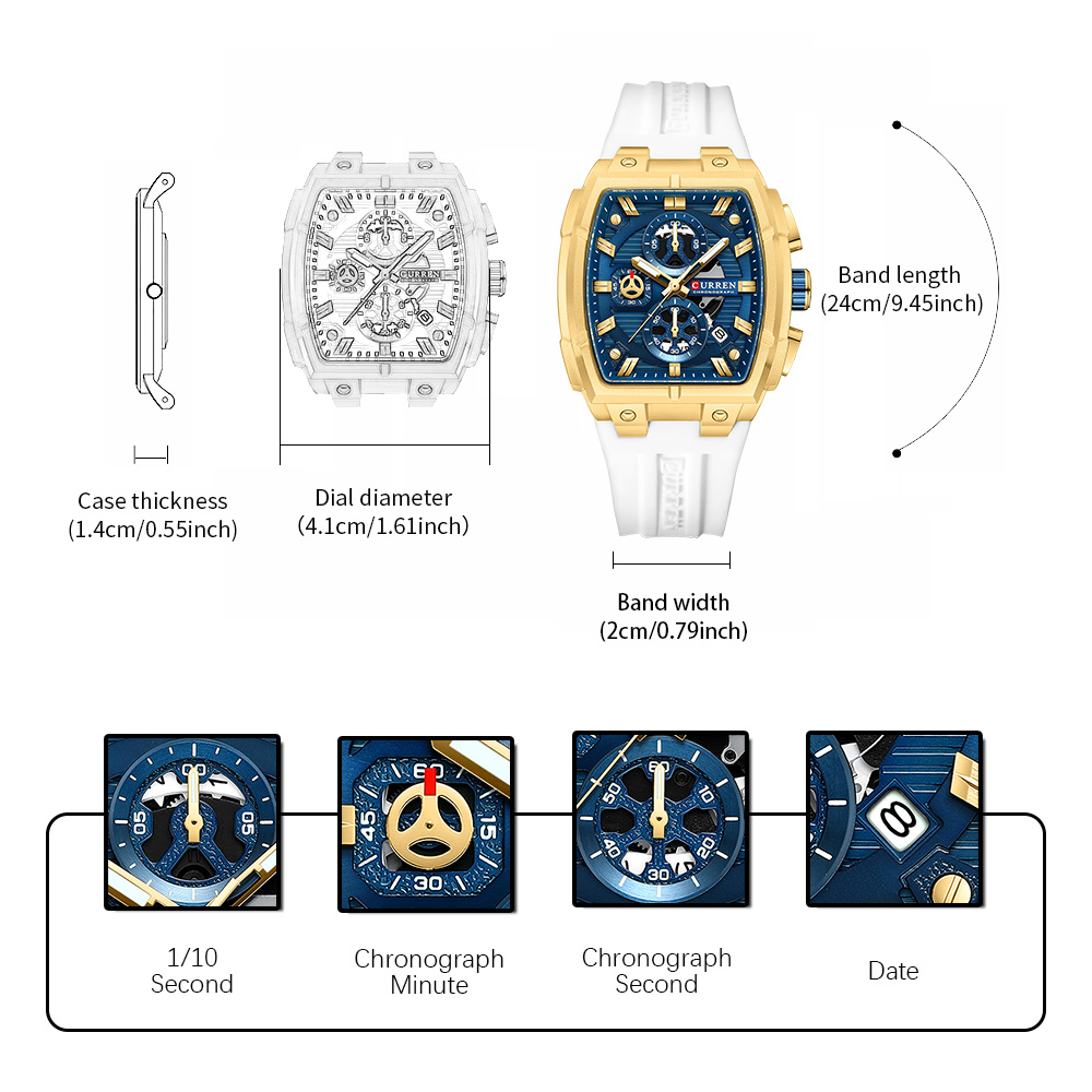 Jam Tangan Mewah Vintage CURRE - Watch Accessories ulasan dan harga
