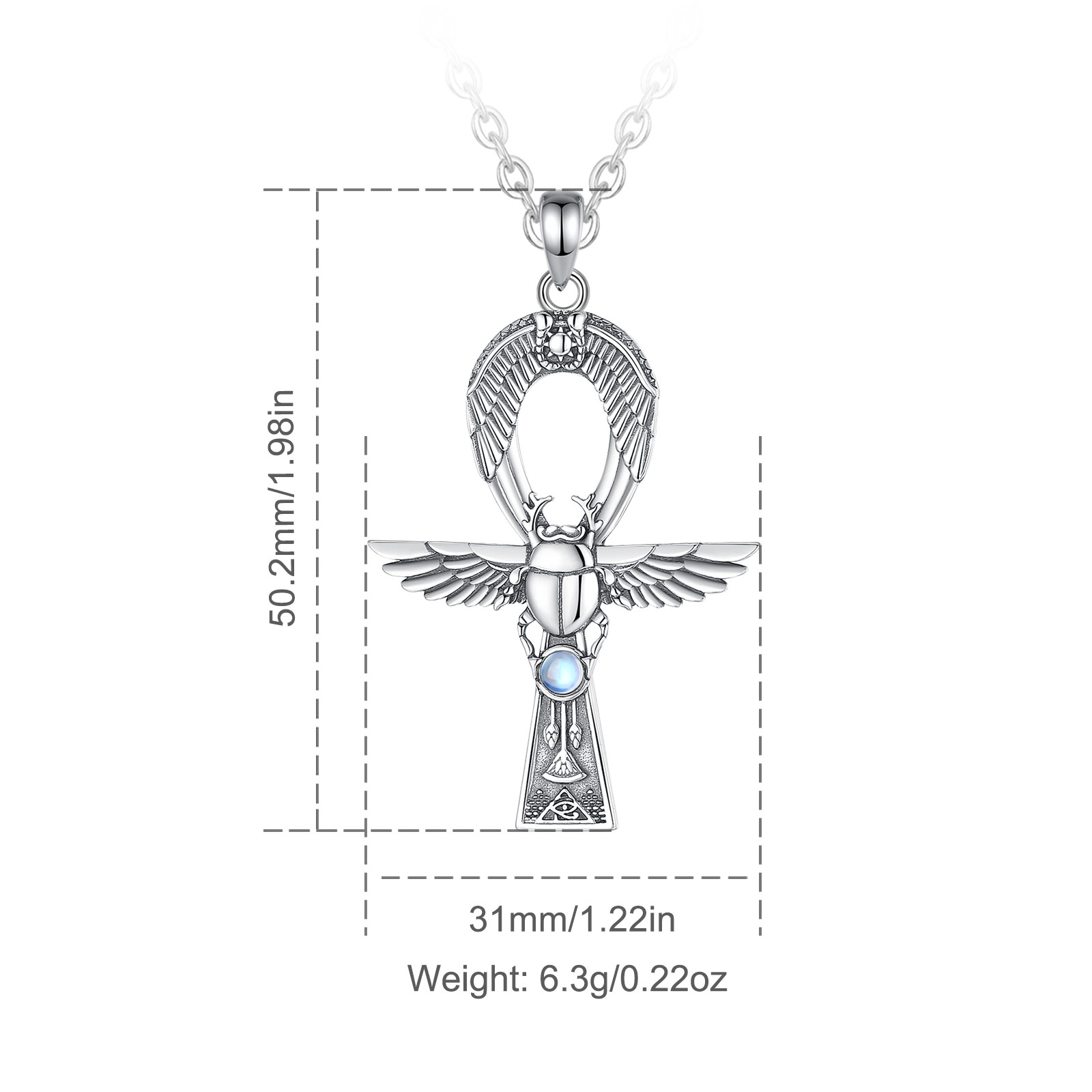 Eudora 925 perak murni antik M - 925 Sterling Silver Chain Necklace Men ulasan dan harga