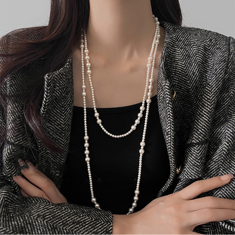 Kalung mutiara Multi lapis pan - Pearl Choker Necklace Vintage ulasan dan harga