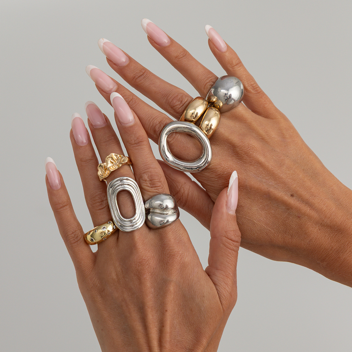 8Pcs/Set Cincin Logam Vintage  - Vintage Punk Knuckle Rings Set ulasan dan harga