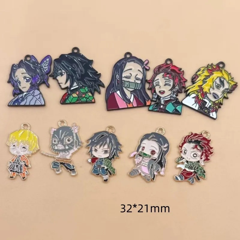 Aksesoris Demon Slayer DIY, Pe - Anime Pendant Necklace ulasan dan harga