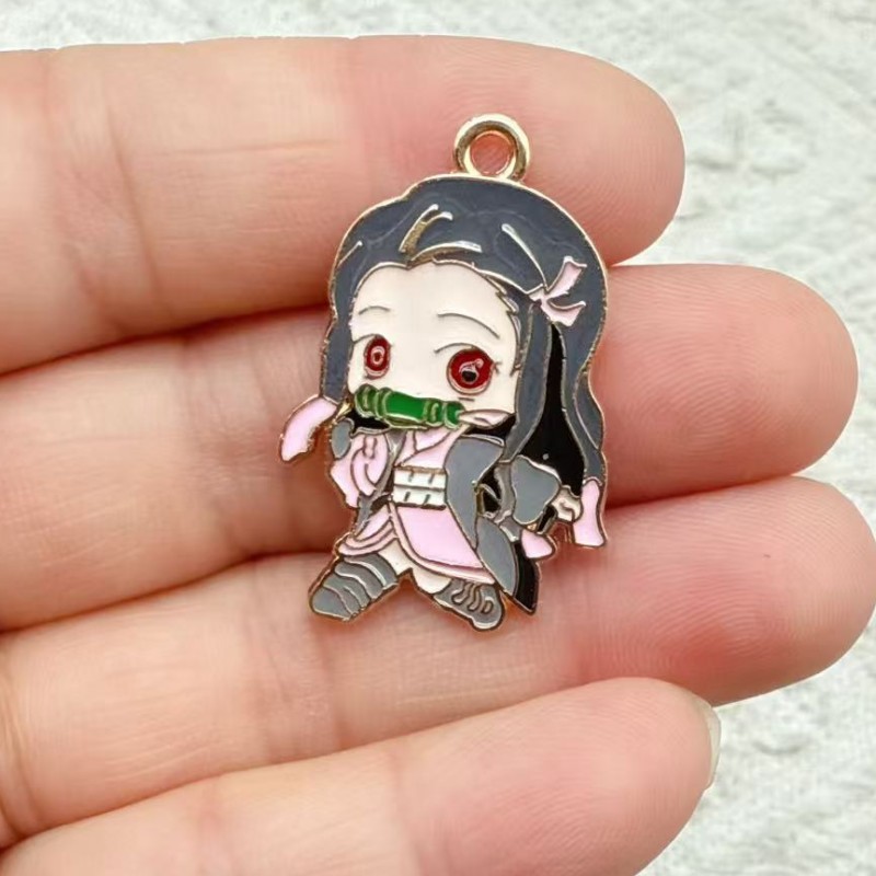 Aksesoris Demon Slayer DIY, Pe - Anime Pendant Necklace ulasan dan harga