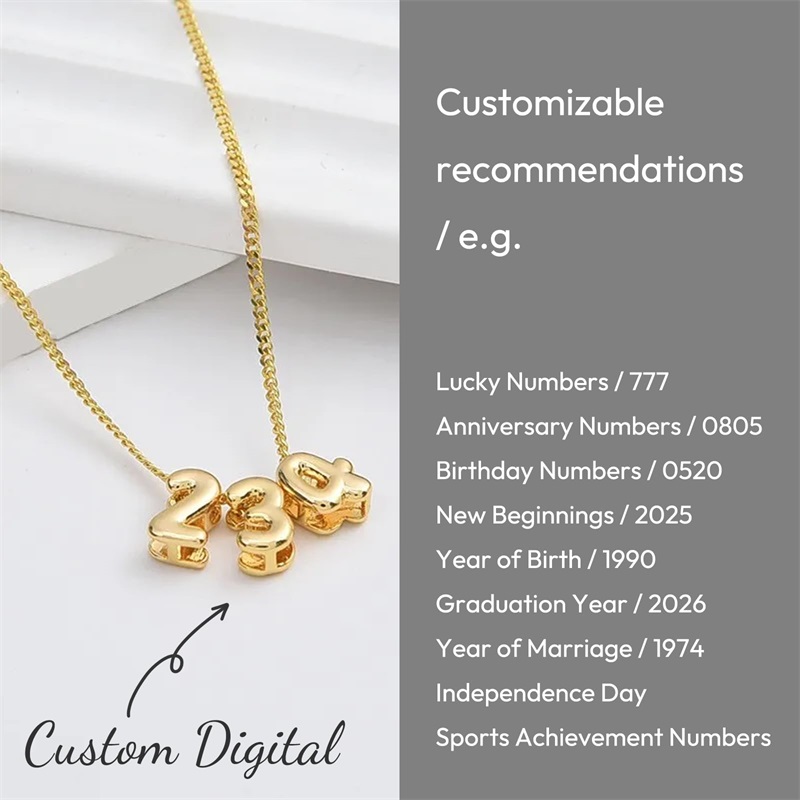 Kalung Huruf 3D Personalisasi, - Initial Letter Necklace 18K Gold ulasan dan harga