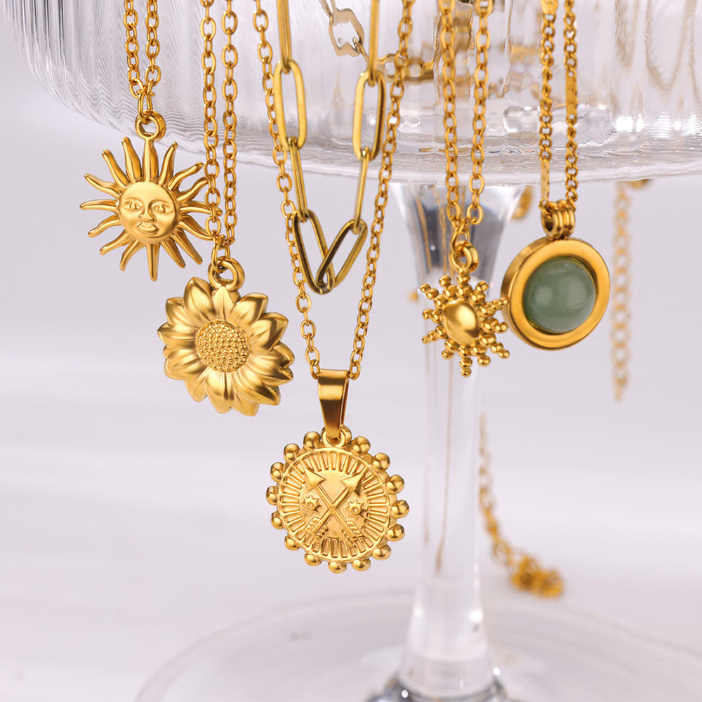 Kalung geometris baja tahan ka - Heart Locket Necklace Photo ulasan dan harga