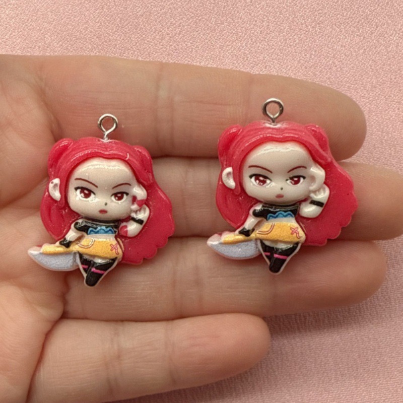 10 buah liontin kartun resin,  - Earrings ulasan dan harga