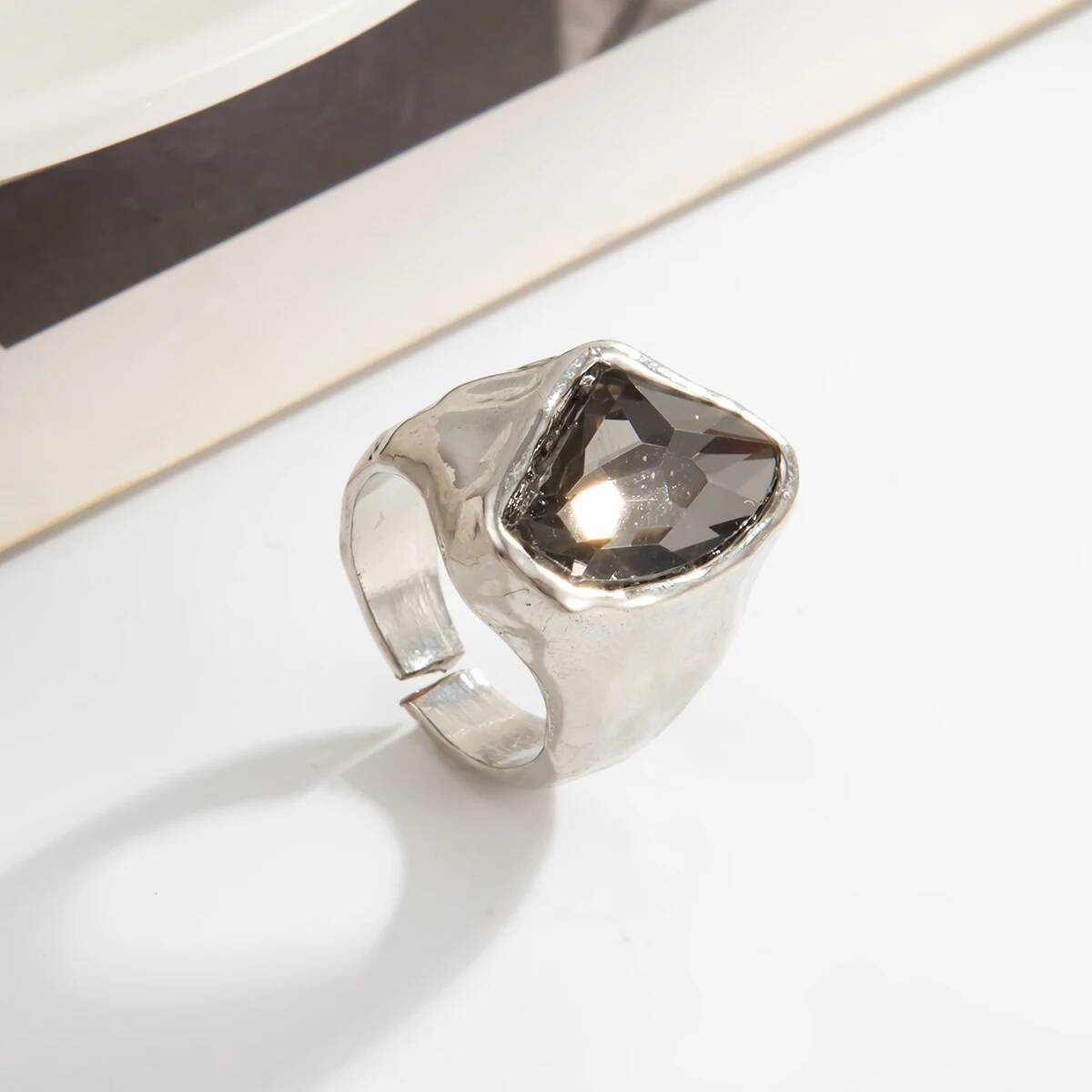 Salircon Cincin Terbuka Akrili - Vintage Punk Knuckle Rings Set ulasan dan harga