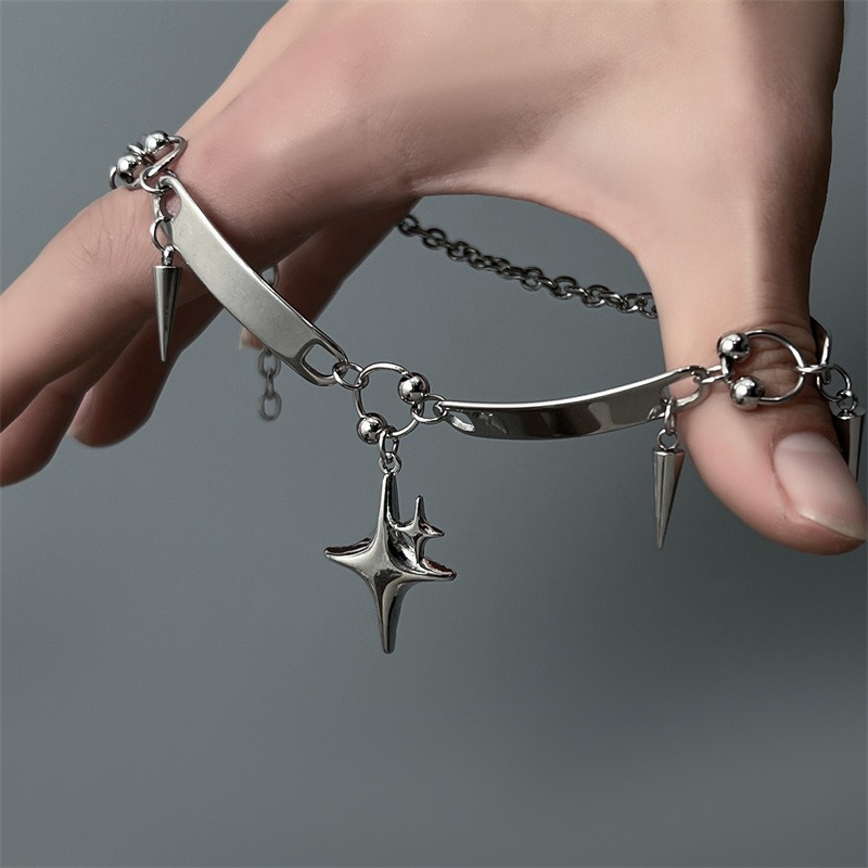 Kalung Choker Punk Stainless S - Goth Punk Spike Choker ulasan dan harga