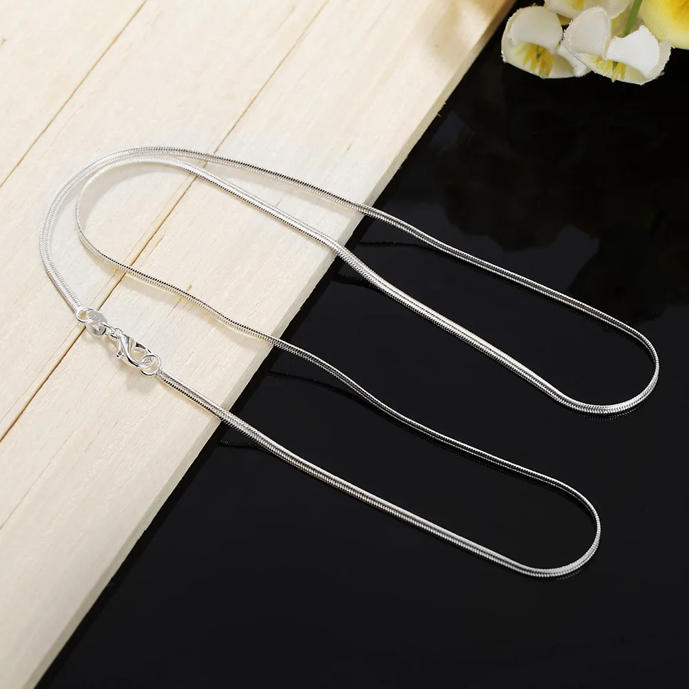 40-75cm panjang 925 perak murn - 925 Sterling Silver Chain Necklace Men ulasan dan harga